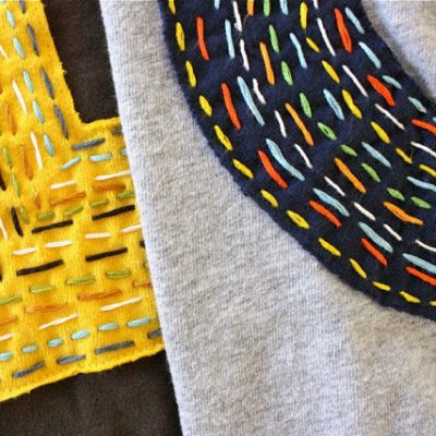 Monogram Sprinkles T-Shirts - a sewing tutorial from MADE Everyday with Dana