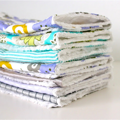5 Double Layer Cotton Flannel New born baby girl boy burp Cloth Diaper Wipes 