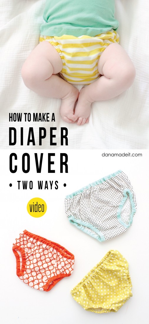 how to sew a diaper cover--video