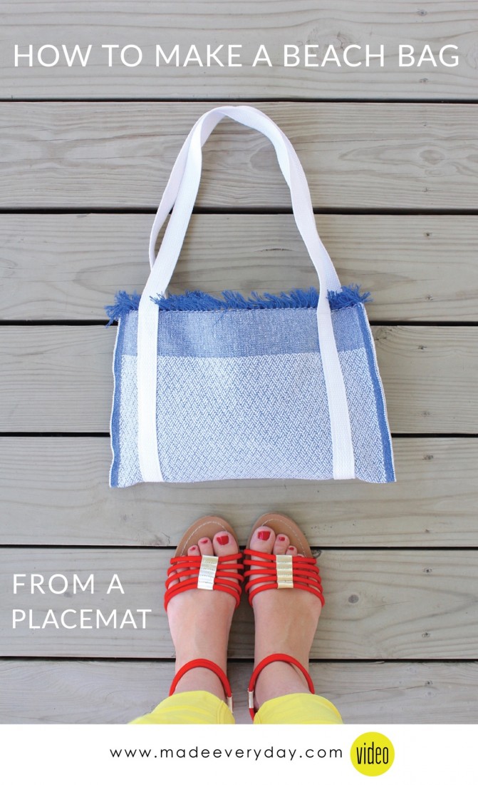 How to Make a Beach Bag from a Placemat on MADE Everyday with Dana Willard 2