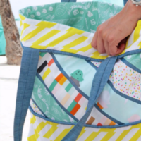 Boardwalk Delight fabric collection designed by Dana Willard for Art Gallery Fabrics - Sorbet Tote FREE PATTERN