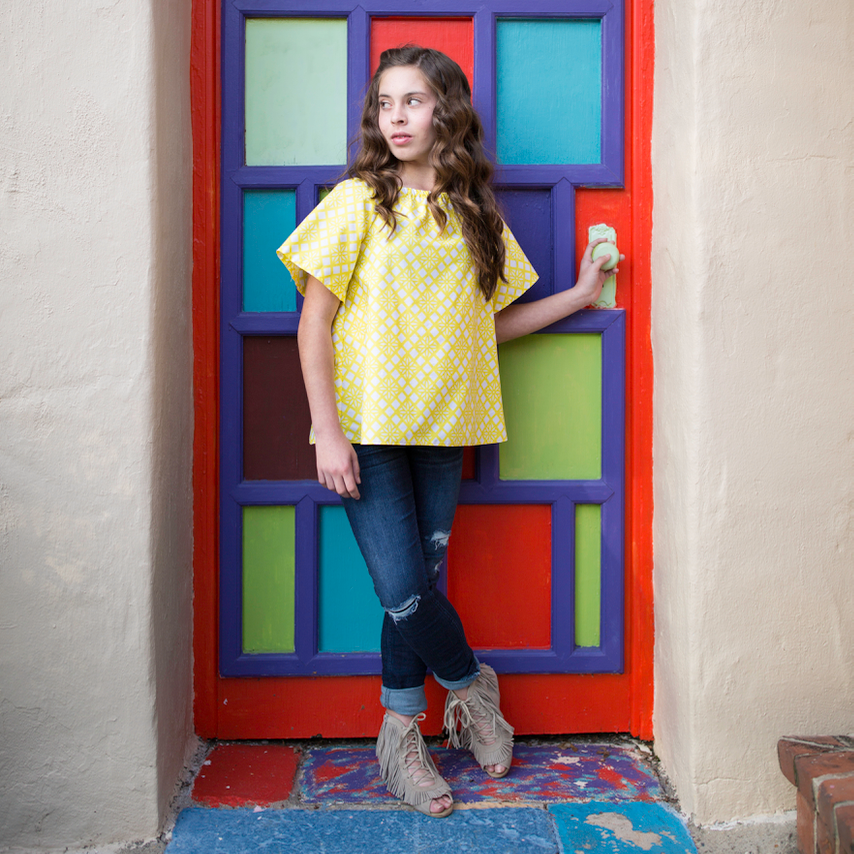 Fiesta Fun fabric collection designed by Dana Willard for Art Gallery Fabrics | Zocalo Lemon print