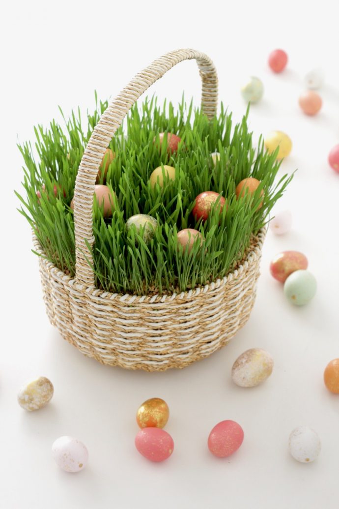 Easter Grass in a Basket - MADE EVERYDAY