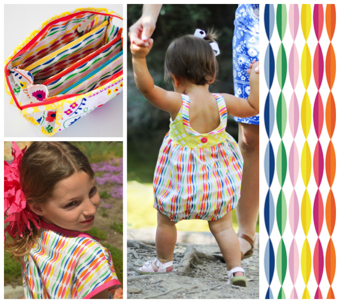 Fiesta Fun fabric collection by Dana Willard for Art Gallery Fabrics - Happy Streamers print