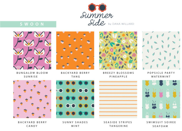Summer Side fabric collection from Dana Willard of MADE Everyday | Manufactured by Art Gallery Fabrics